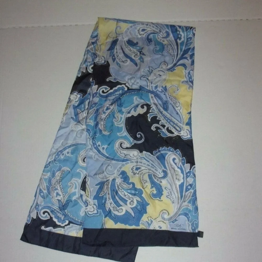 Brooks Brothers Blue and Yellow Scarf
